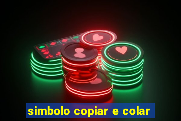 simbolo copiar e colar